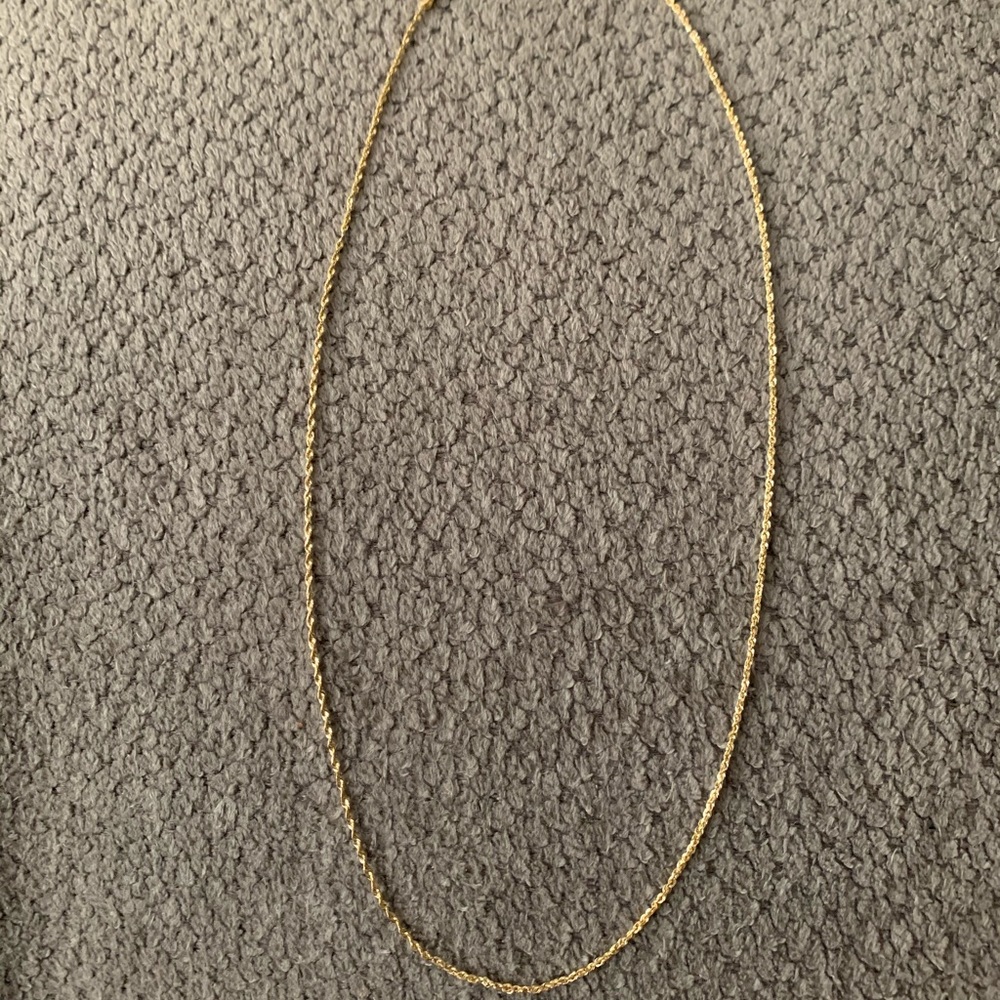 20” 14k gold rope chain